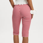 Graphic Print Low Rise Capri Pants