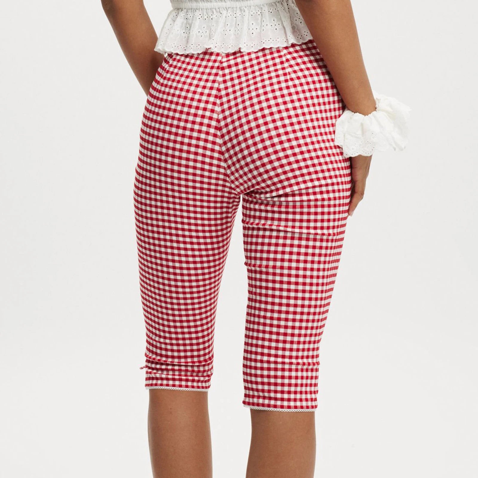 Graphic Print Low Rise Capri Pants