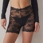 Y2K Lace Mesh Cover-Up Shorts