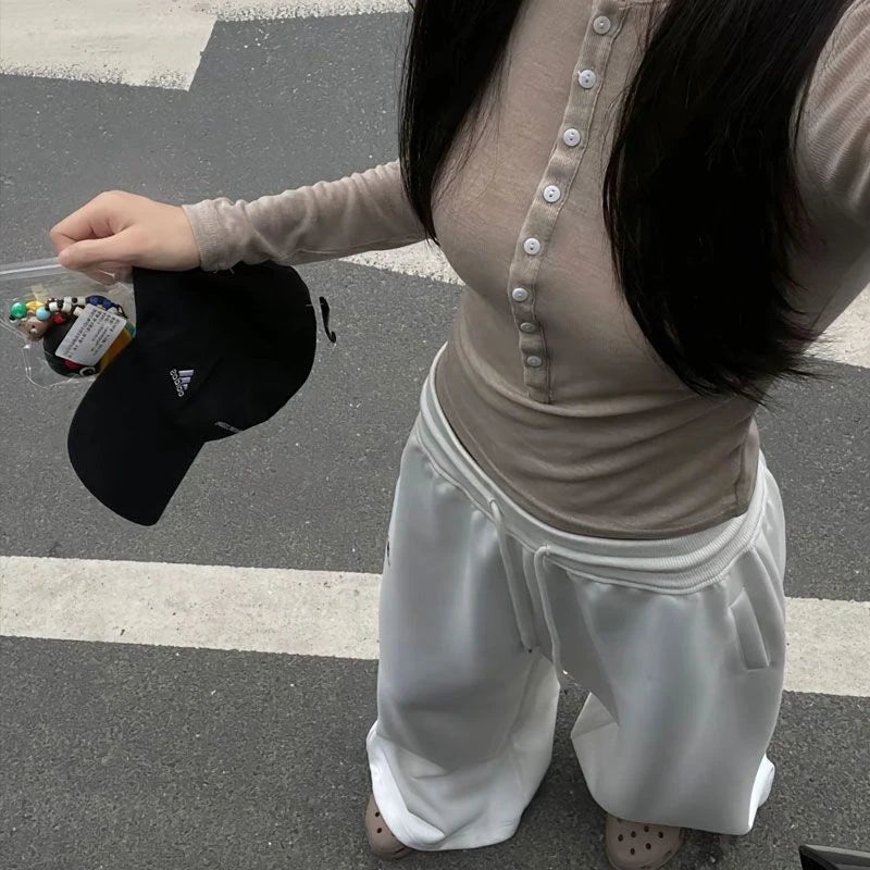 Oversized Drawstring Jogger Pants