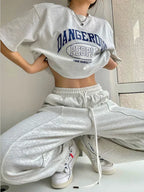 Oversized Drawstring Jogger Pants