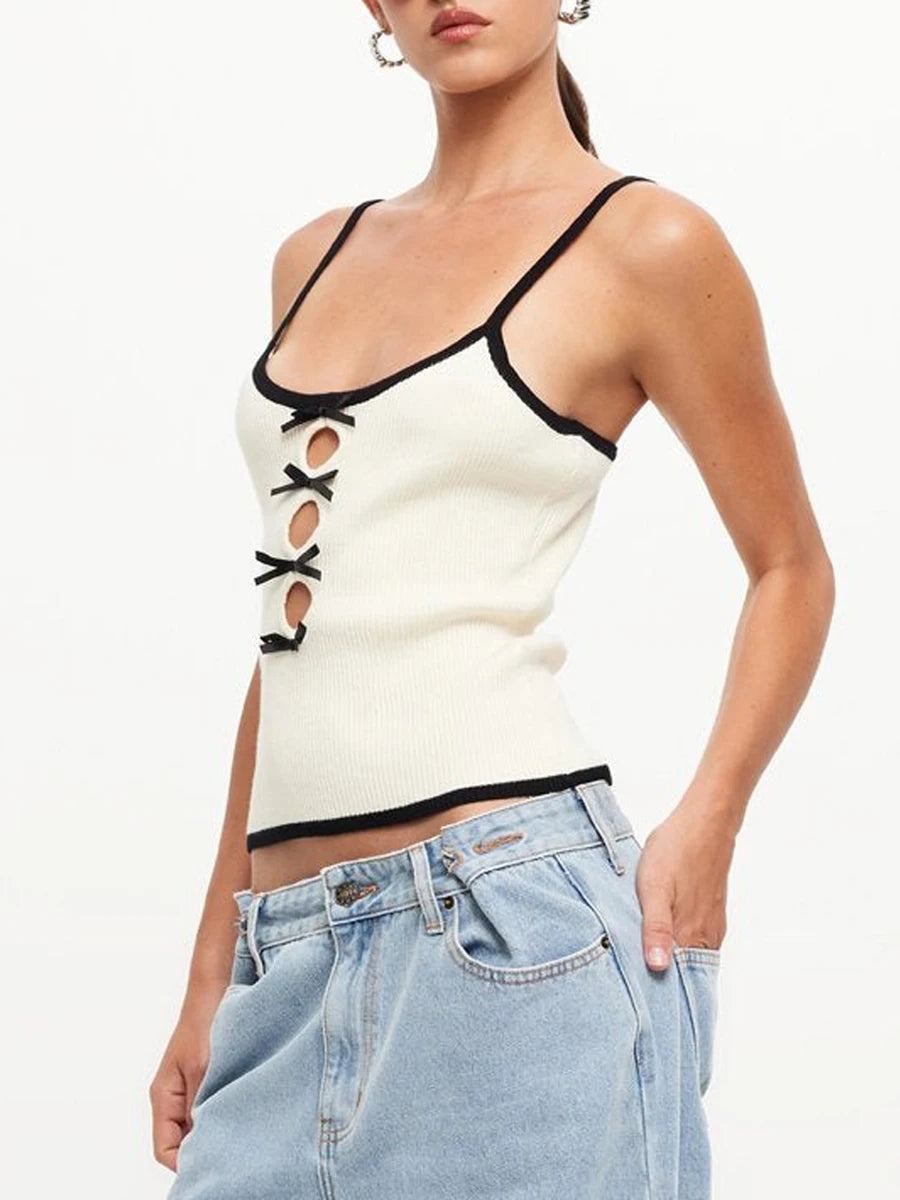 Bowknot Knitted Cami