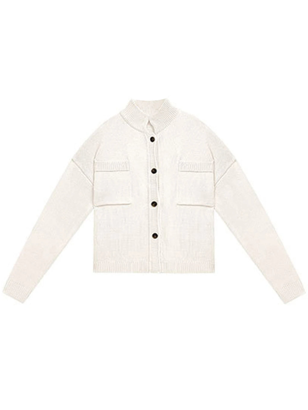 Button-Up Knit Cardigan