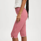 Graphic Print Low Rise Capri Pants