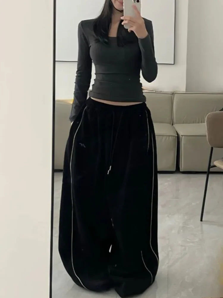 Oversized Drawstring Jogger Pants