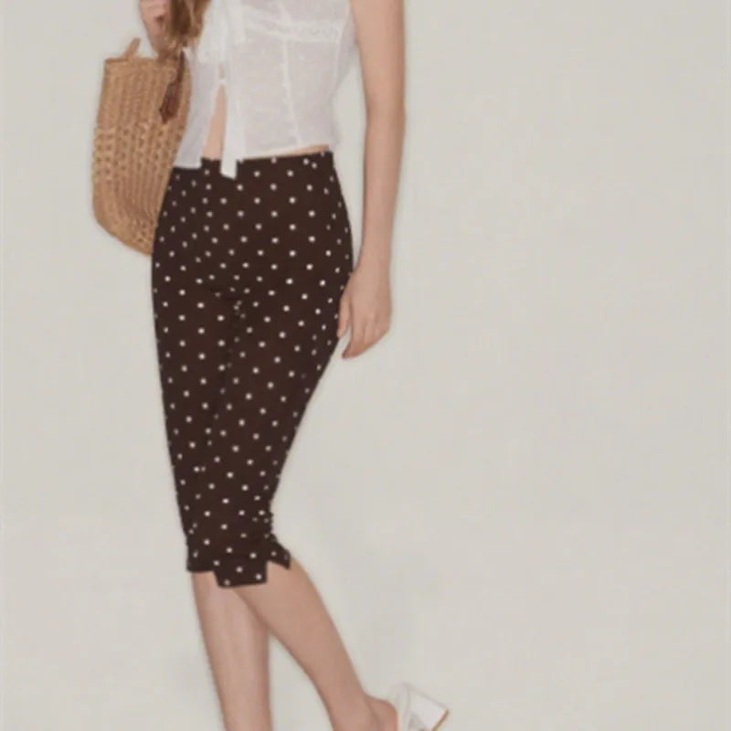 Polka Dot Capri Leggings