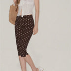 Polka Dot Capri Leggings